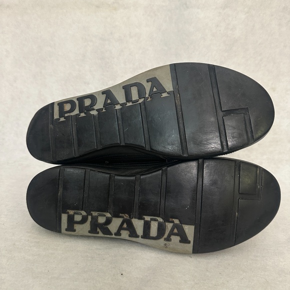 Prada Hightops US men's size 9 Gently worn Leather / nylon / suede / rubber - Picture 7 of 14